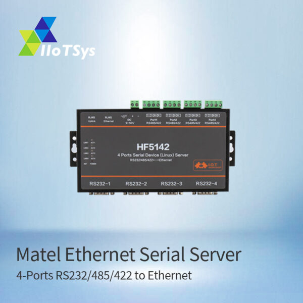 4 Ports RS485 RS232 RS422 Ethernet Serial Converter Serial Server