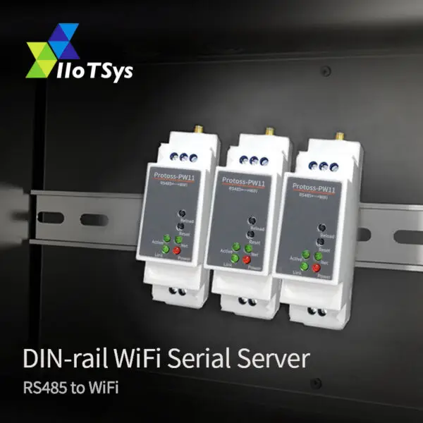 DIN-rail RS485 WiFi Serial Server